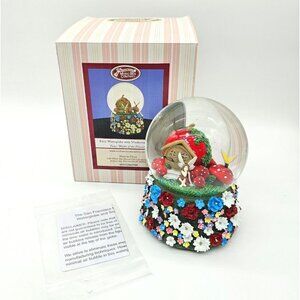 The San Francisco Music Box Fairy Water Globe Mushroom House Floral Fantasy Atsy